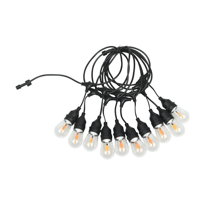 S14 Tipo a sospensione E27 Spirale Bianco caldo Luci a corda Modello di sicurezza a bassa tensione da 3,5 V
