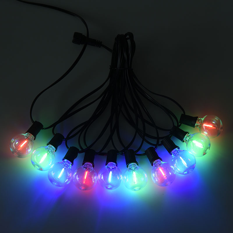 G40 Clip-on E12 Luci a corda colorate a spirale