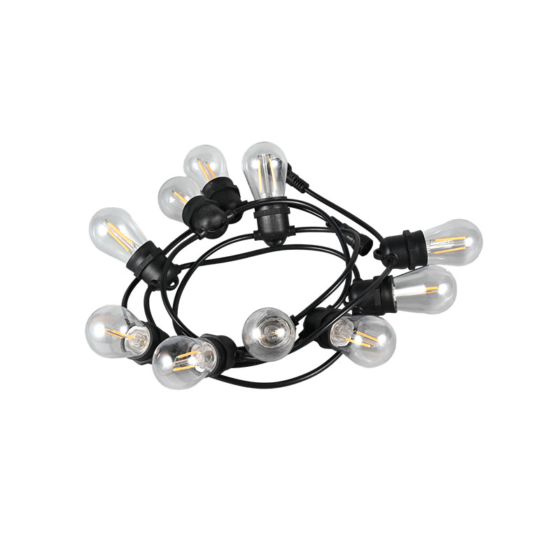 Luci a corda bianco caldo S14 per esterni E27