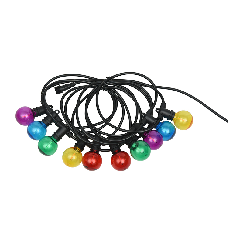 G40 Ball Bubble E12 Bocca a spirale Illuminazione decorativa colorata a festone
