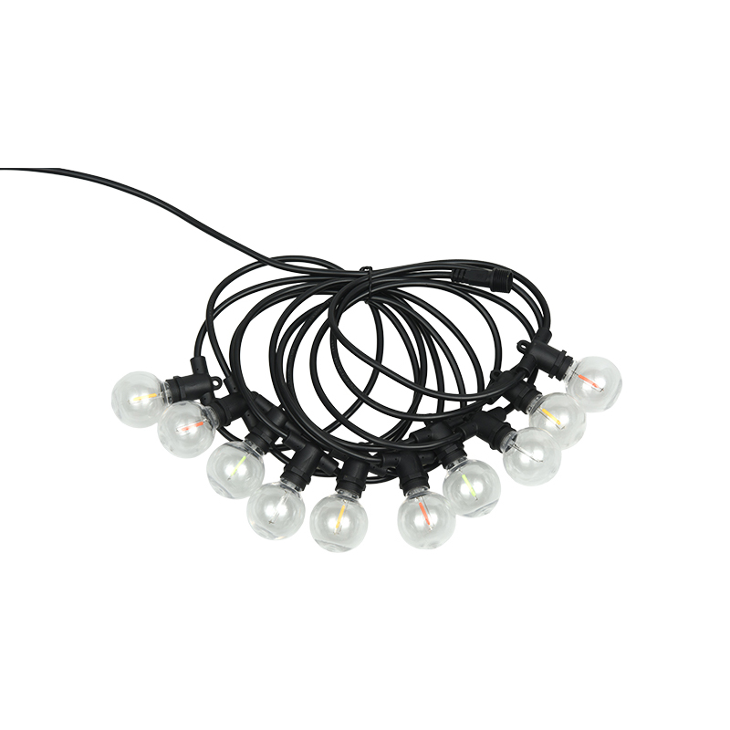 G40 Ball Bubble E12 Bocca a spirale Illuminazione decorativa a LED colorata a festone
