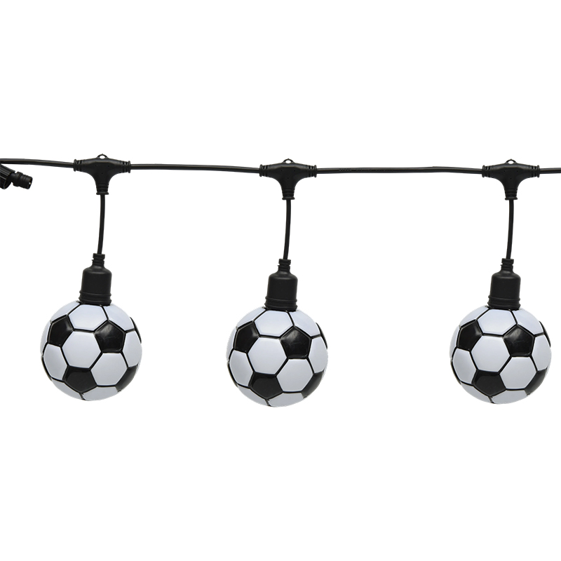 Catena luminosa a tema calcistico (5 metri, 10 luci)
