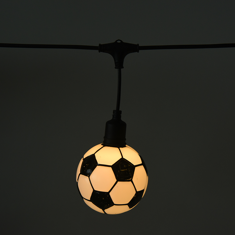Catena luminosa a tema calcistico (5 metri, 10 luci)