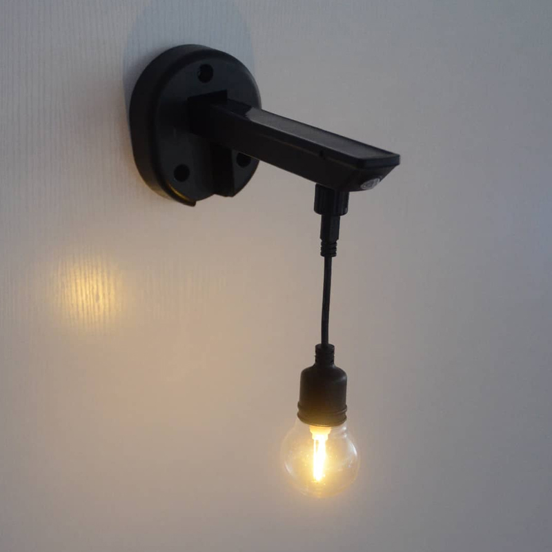Lampada da parete solare G45 con superficie liscia