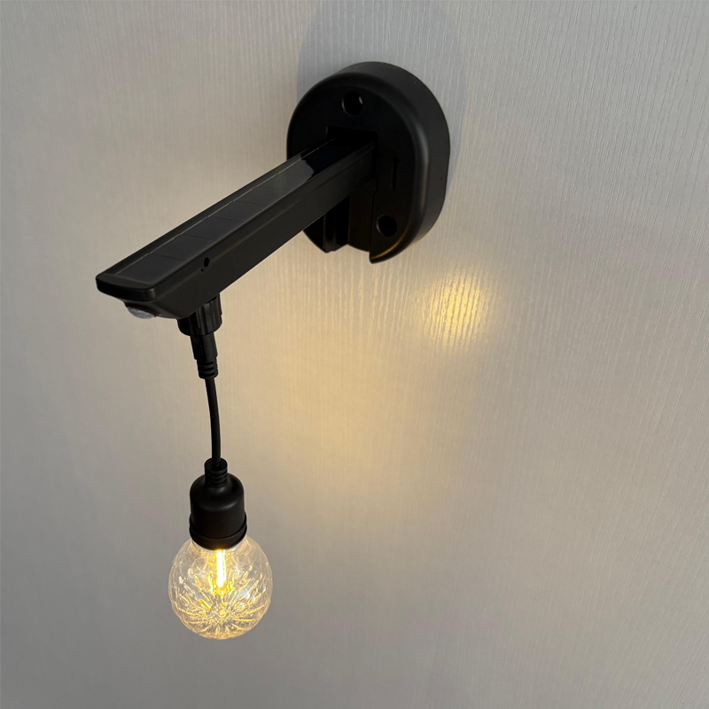 Lampada da parete solare diffusa con motivo diamante (forma lampadina A60)